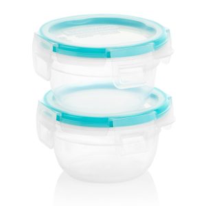 Snapware® Total Solution® 2-pack Plastic Food Storage Container Set with Aqua Lids