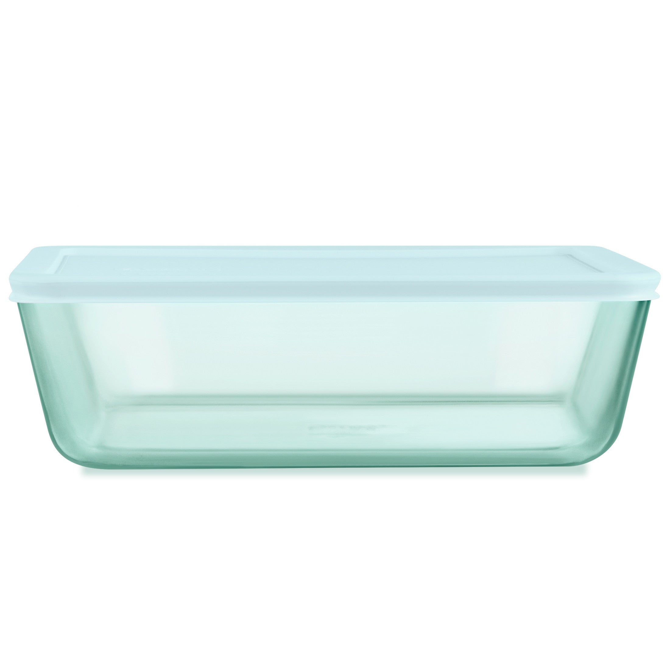 Pyrex® Simply Store® Tinted Glass 11-cup Rectangle Storage Container with Lid, Aqua